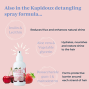 other ingredients in the toofruit detangling spray formula