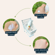 texture of toofruit sunscreen milk