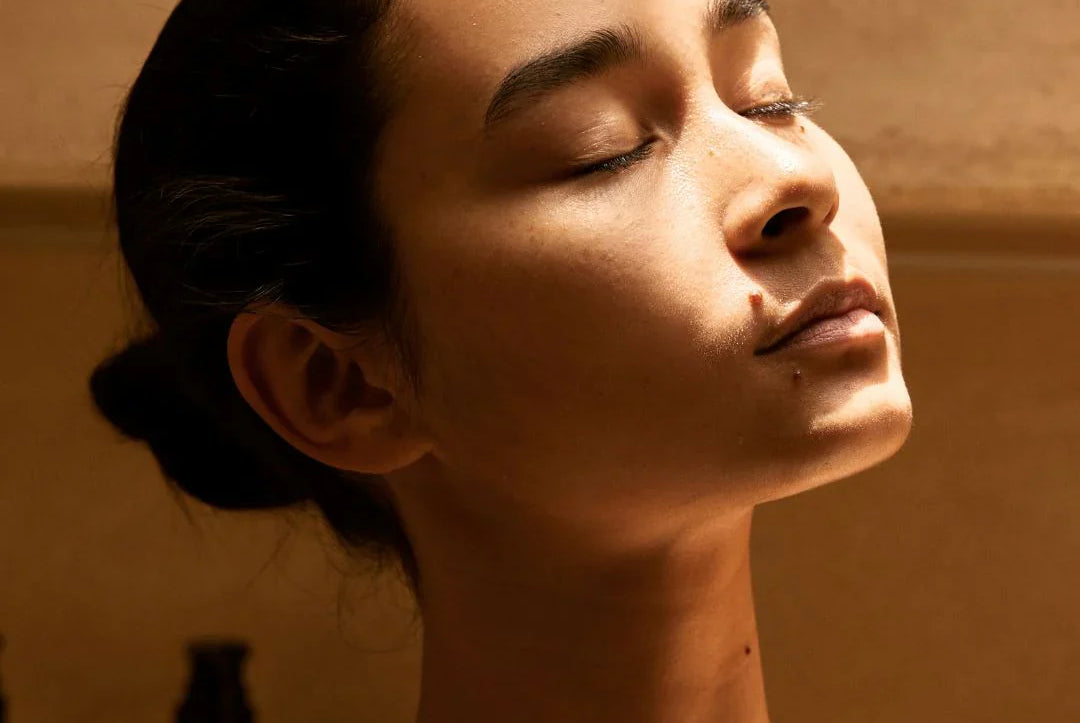 cleansing gel on the skin