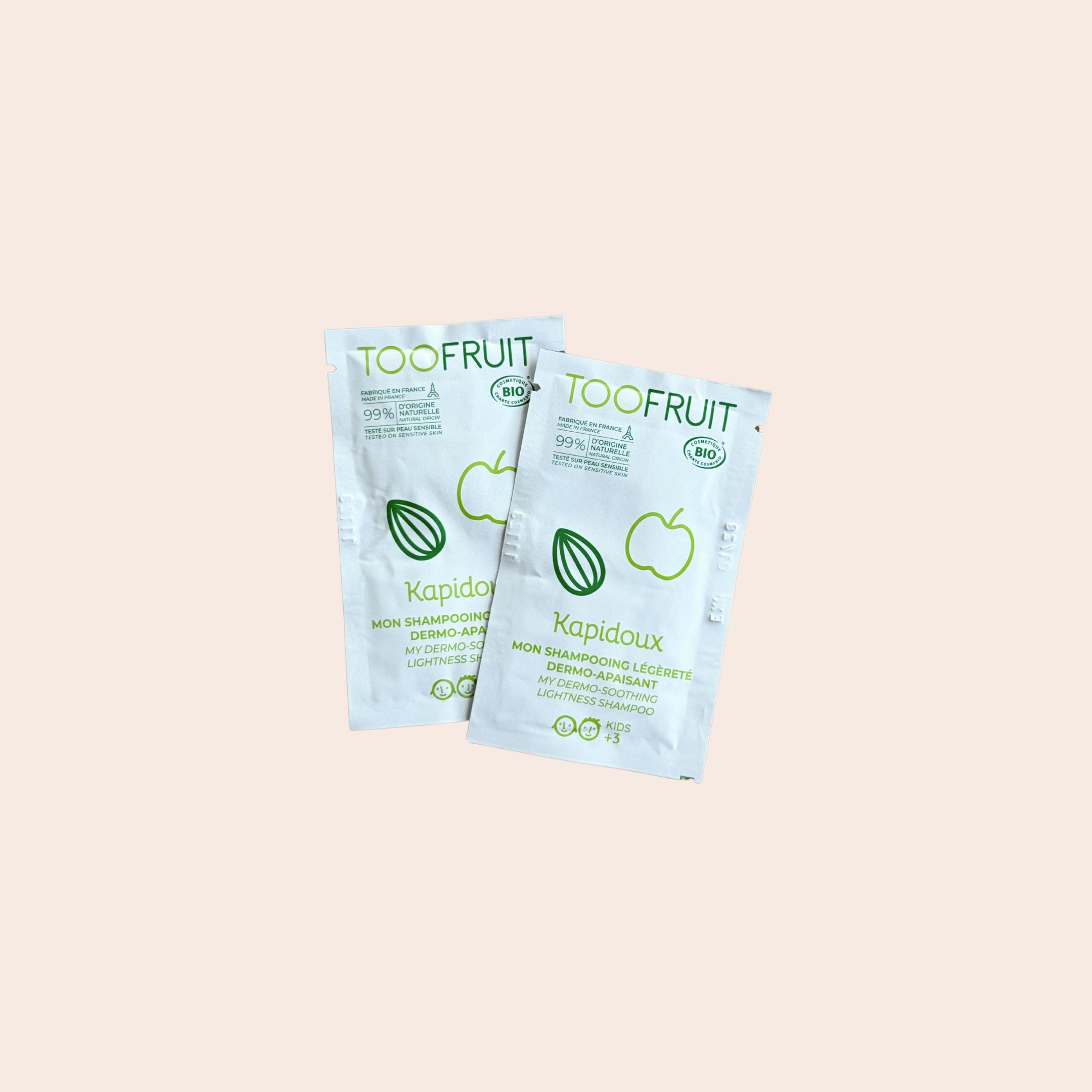 TOOFRUIT Kapidoux Shampoo (Apple-Almond)- 2 sachets