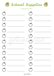Back To School Checklist (Kids)