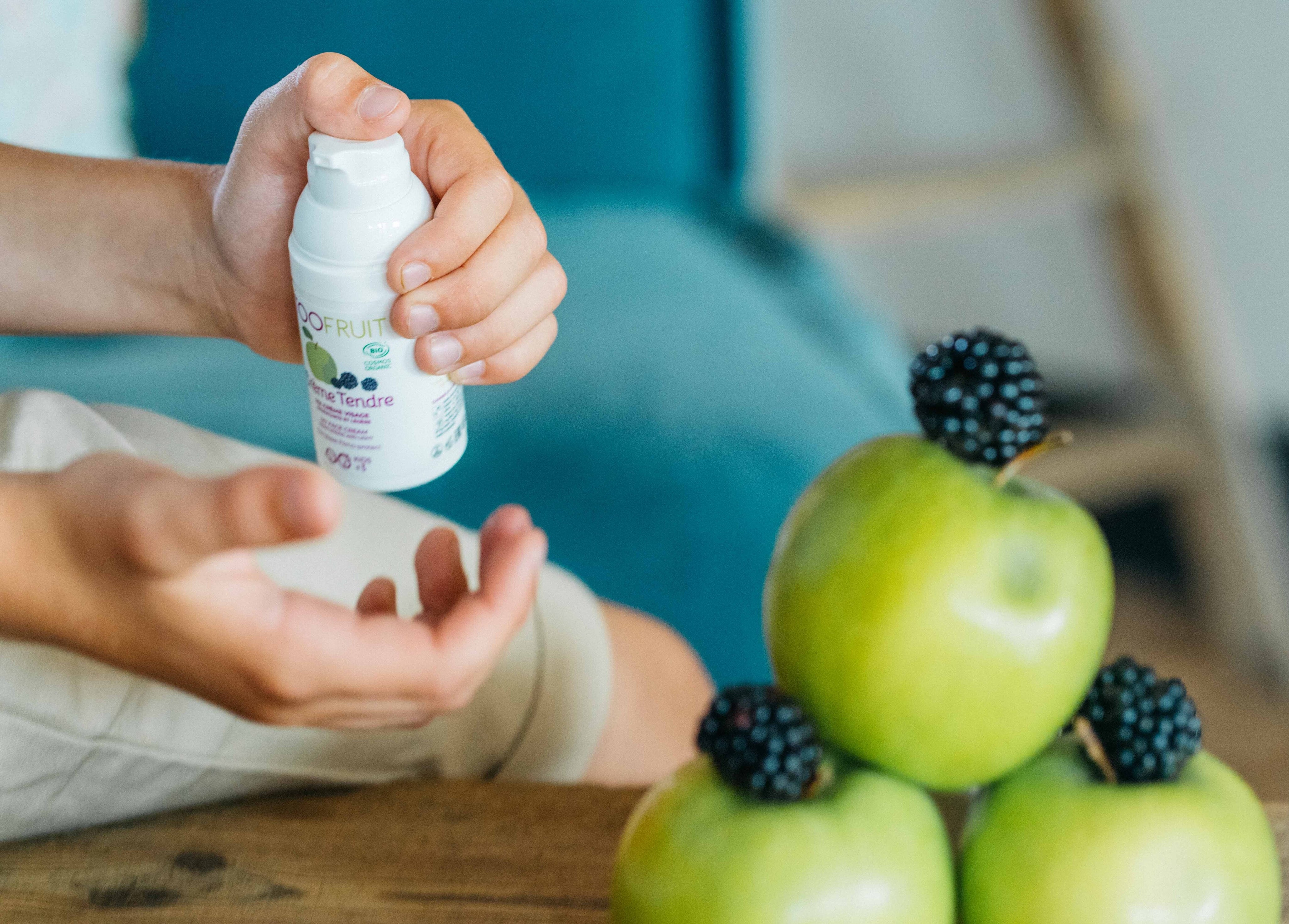 green apple and blackberry