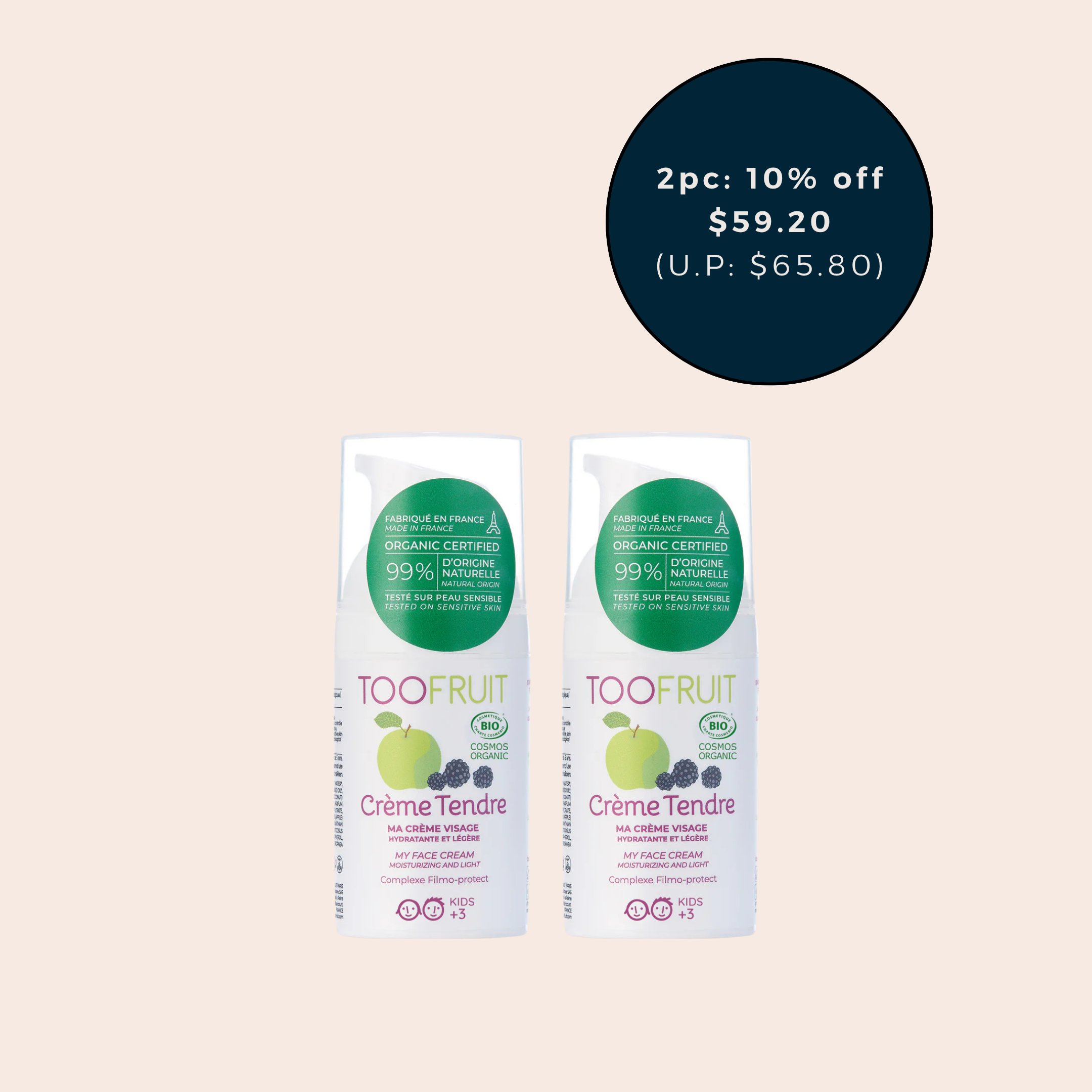 [Pre-order] TOOFRUIT Crème Tendre | My Face Cream
