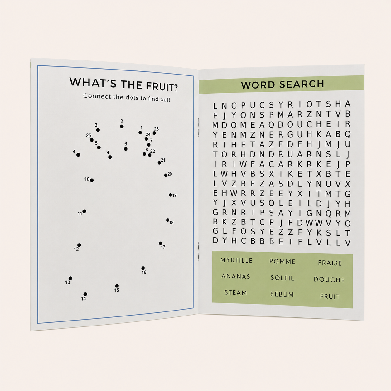 TOOFRUIT Kids Activity Book