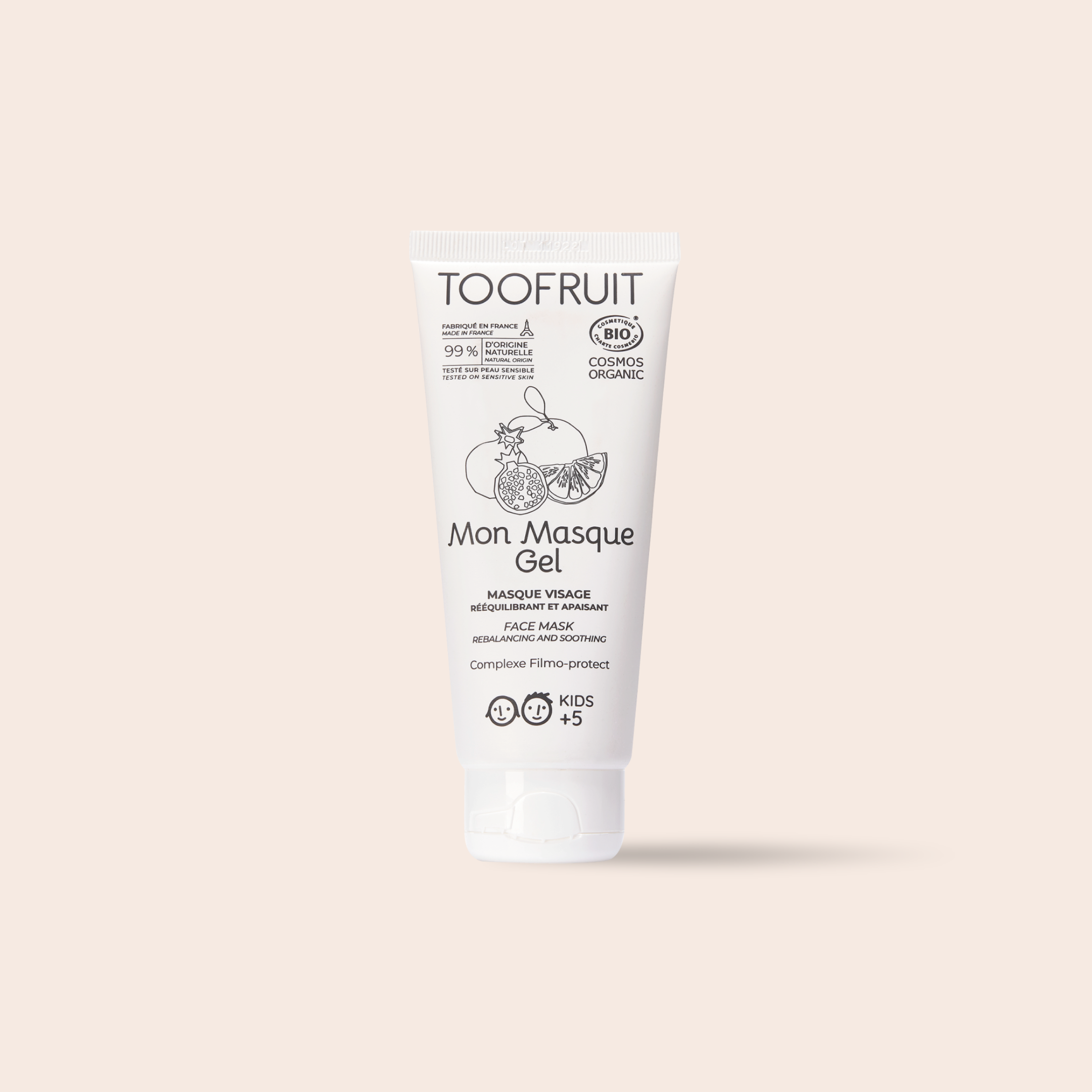 TOOFRUIT Mon Masque Gel | My Re-Balancing Mask (Pre-teens, Oily to Combination skin)