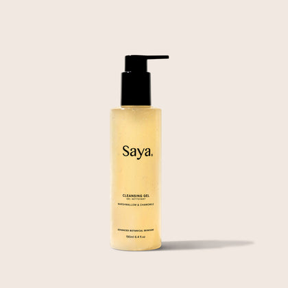 a bottle of saya cleansing gel