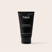 a tube of saya cleansing gel