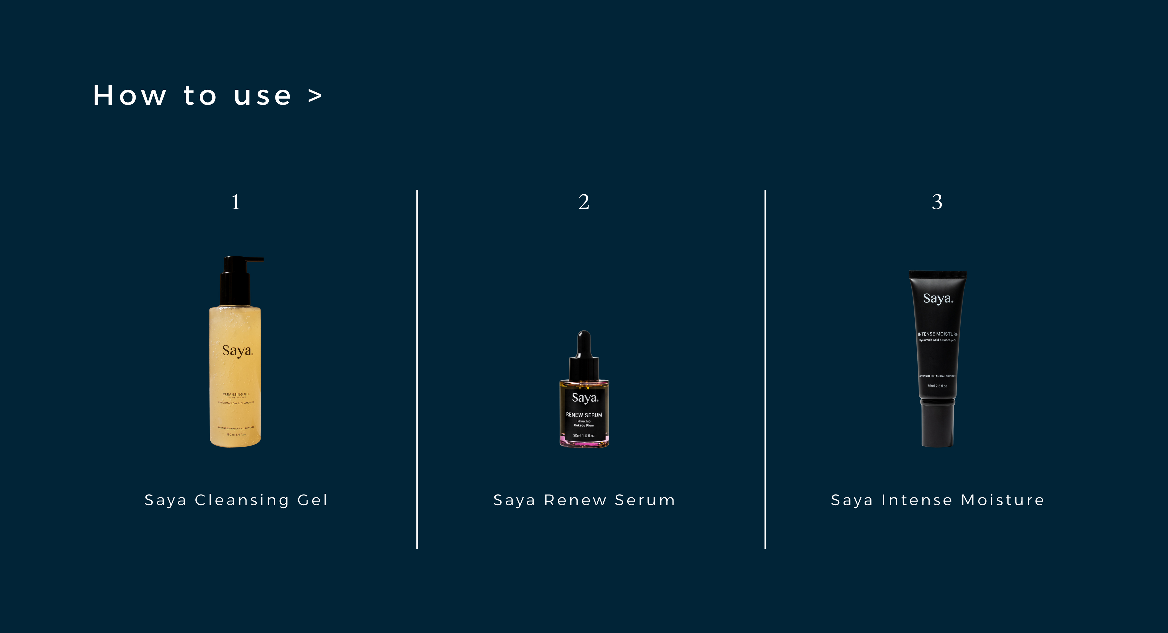 saya deep hydration ritual how to use