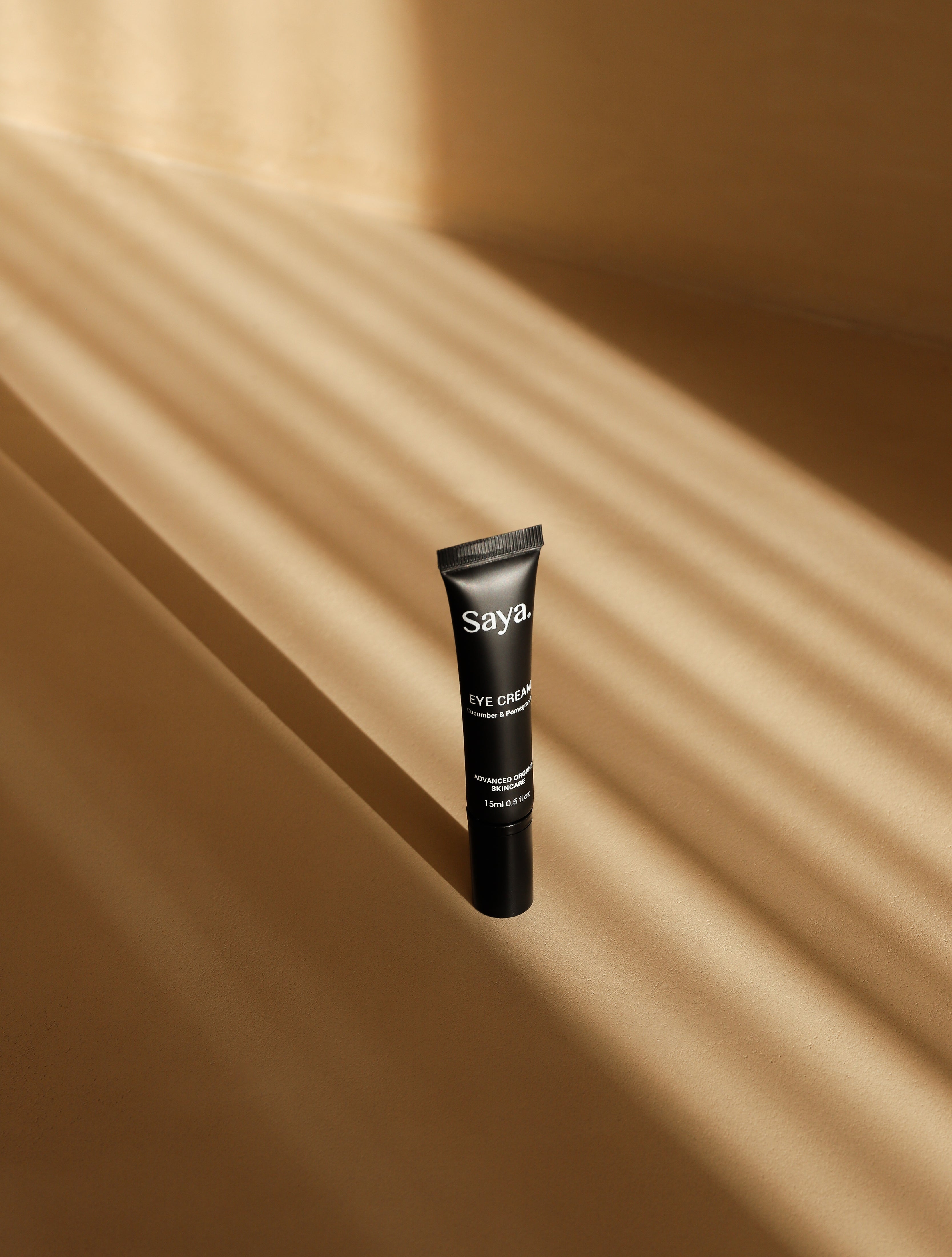 a tube of saya eye cream