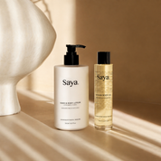 Saya Argan Body Oil and Hand & Body Lotion duo