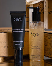 saya cleansing gel and saya balance moisture for daily routine