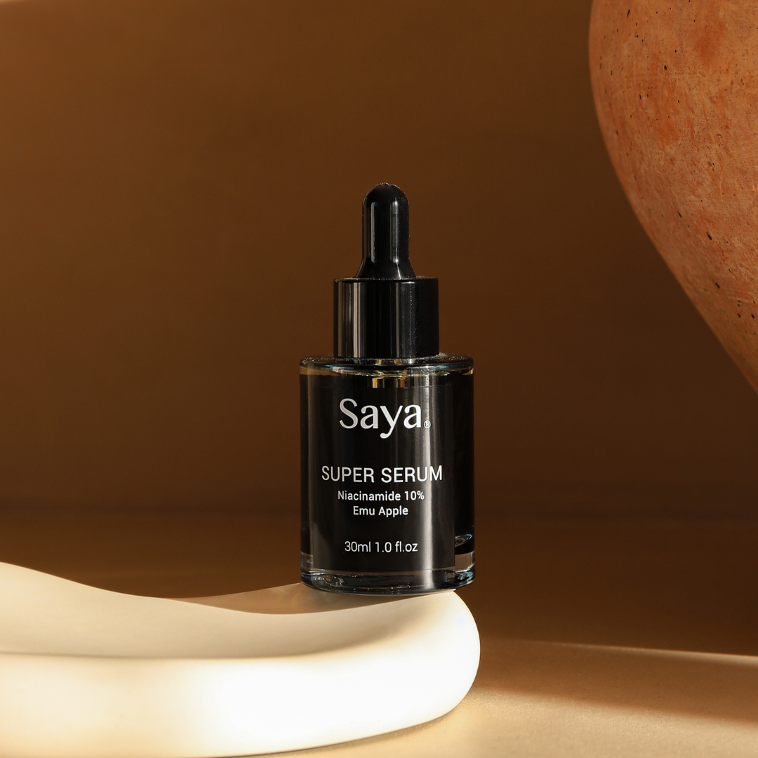 a bottle of saya super serum