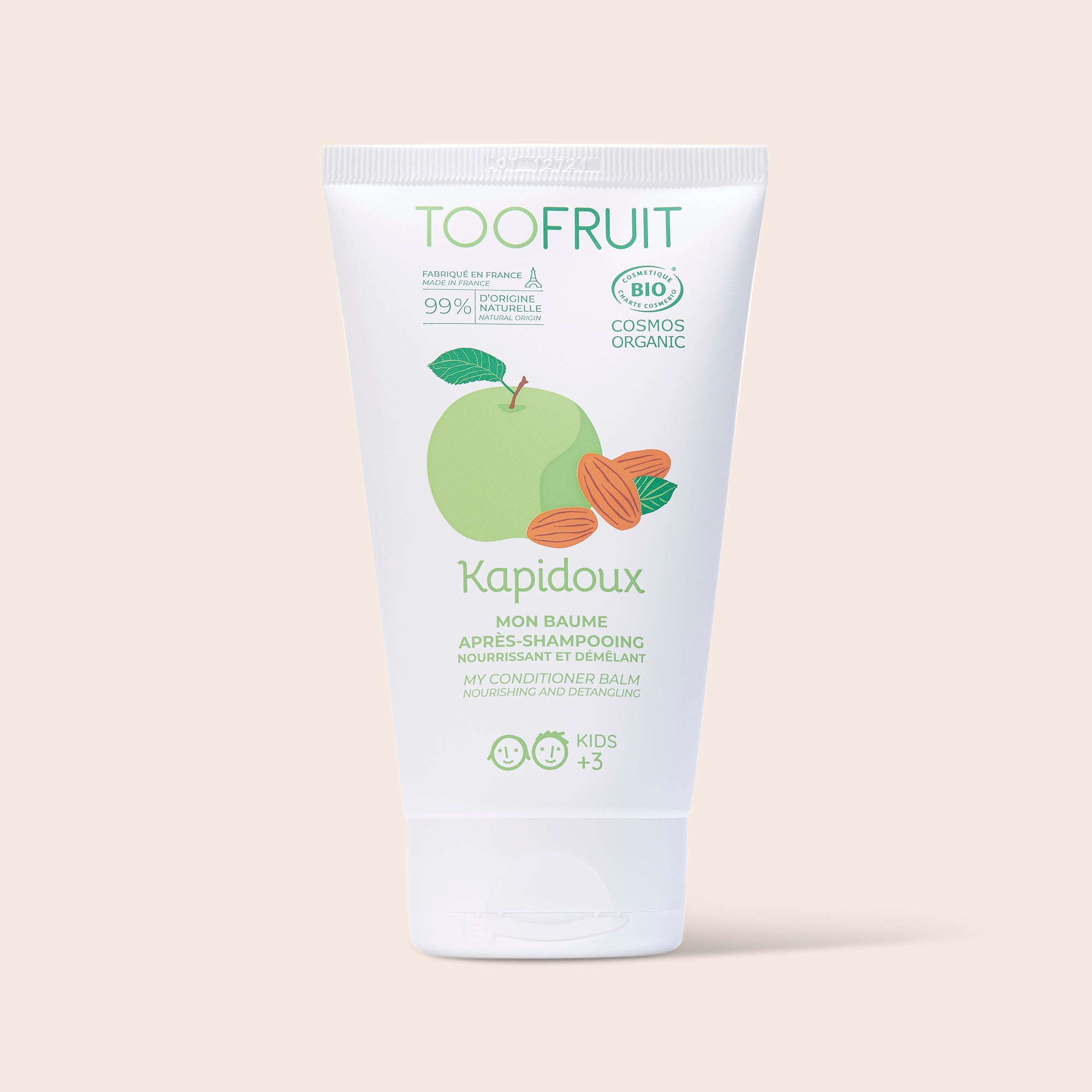 a tube of toofruit hair conditioner