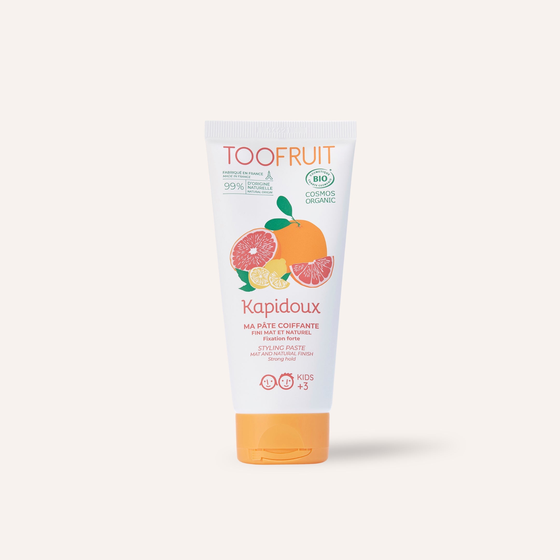 a tube of toofruit hair styling paste