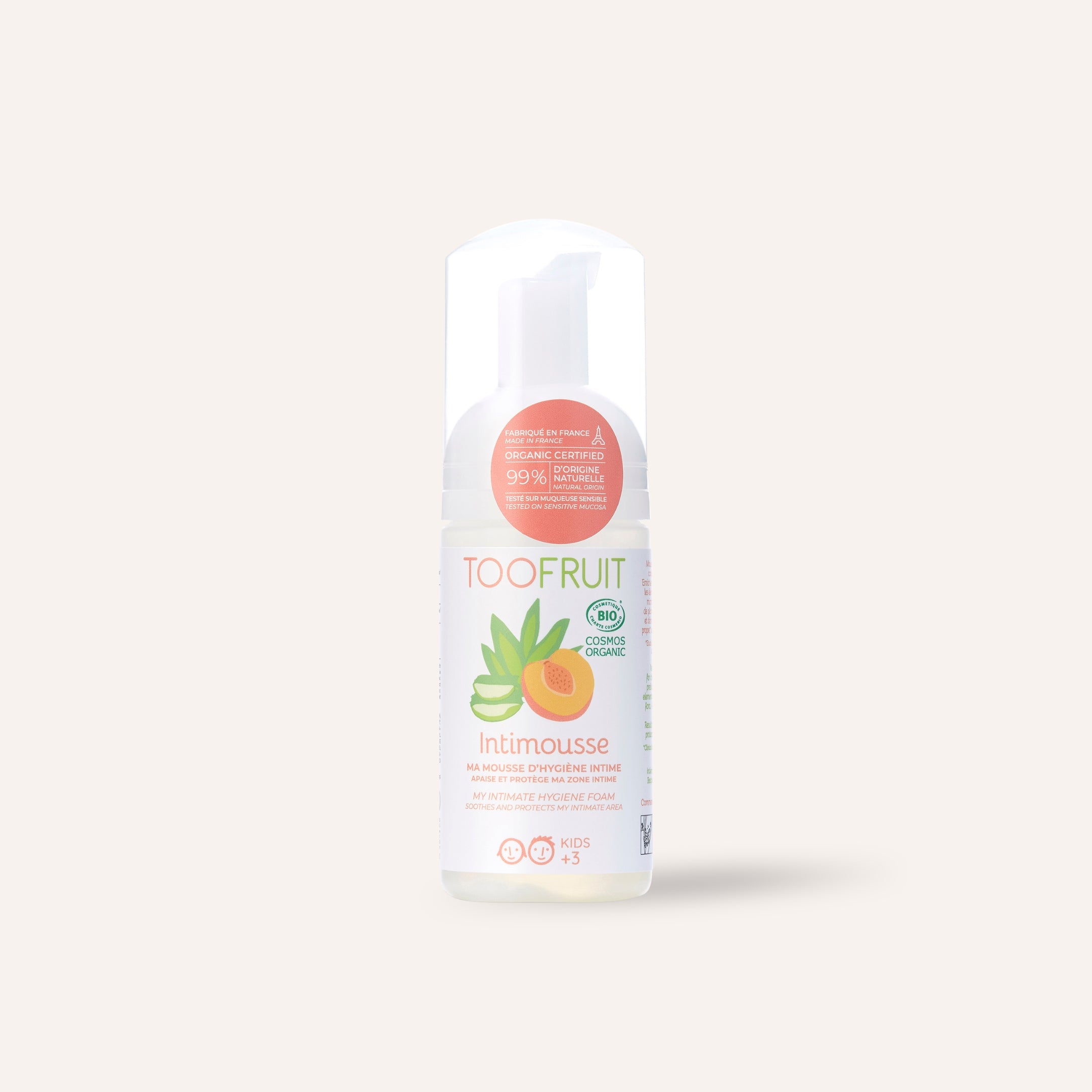 a bottle of toofruit intimousse