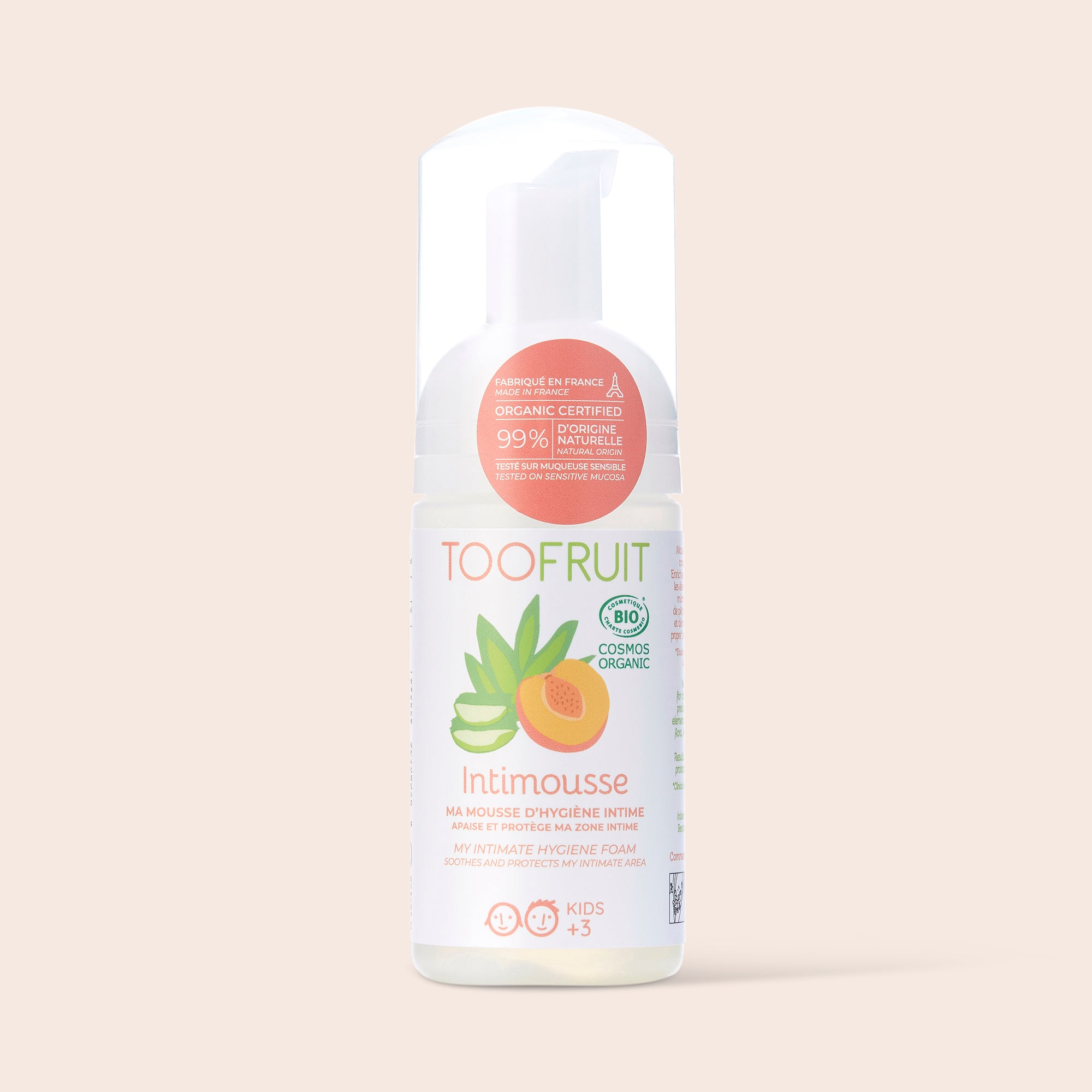 a bottle of toofruit intimousse