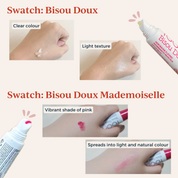 colour and texture of toofruit lip balms
