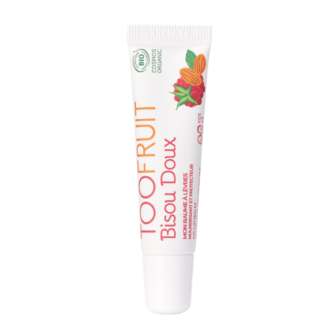 a tube of toofruit colourless lipbalm