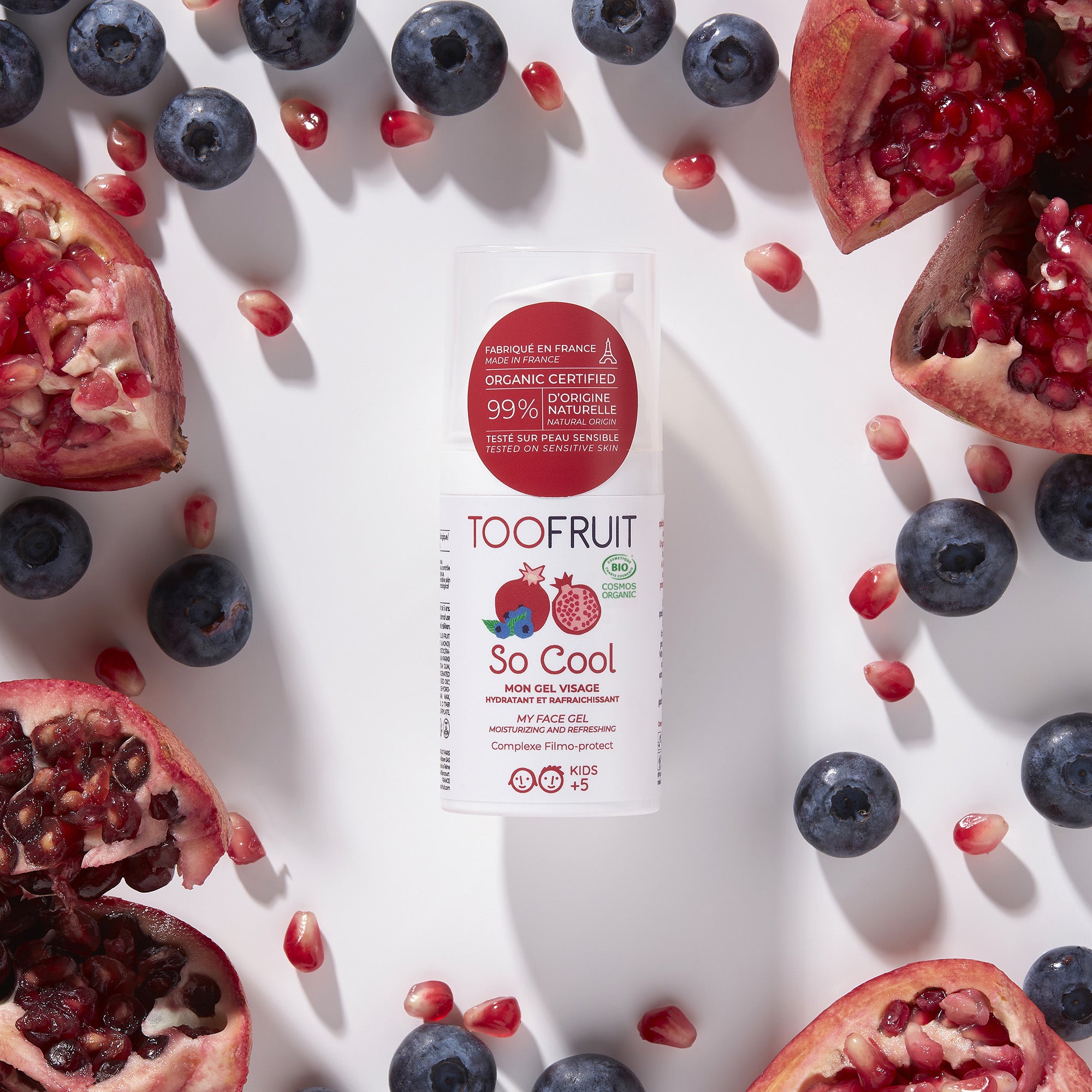 a bottle of toofruit so cool and its ingredients