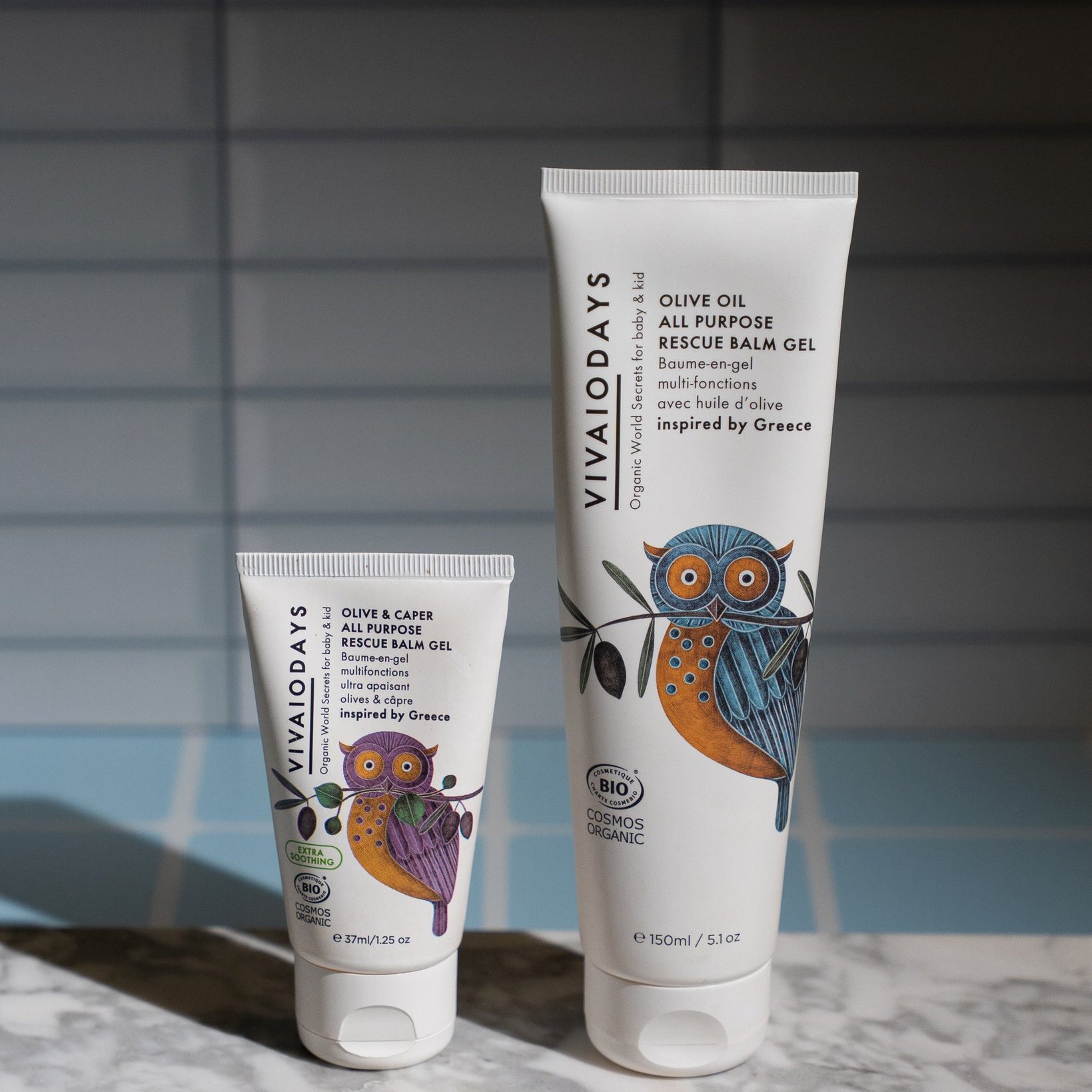 vivaiodays 150ml olive rescue balm gel and olive and caper rescue balm gel