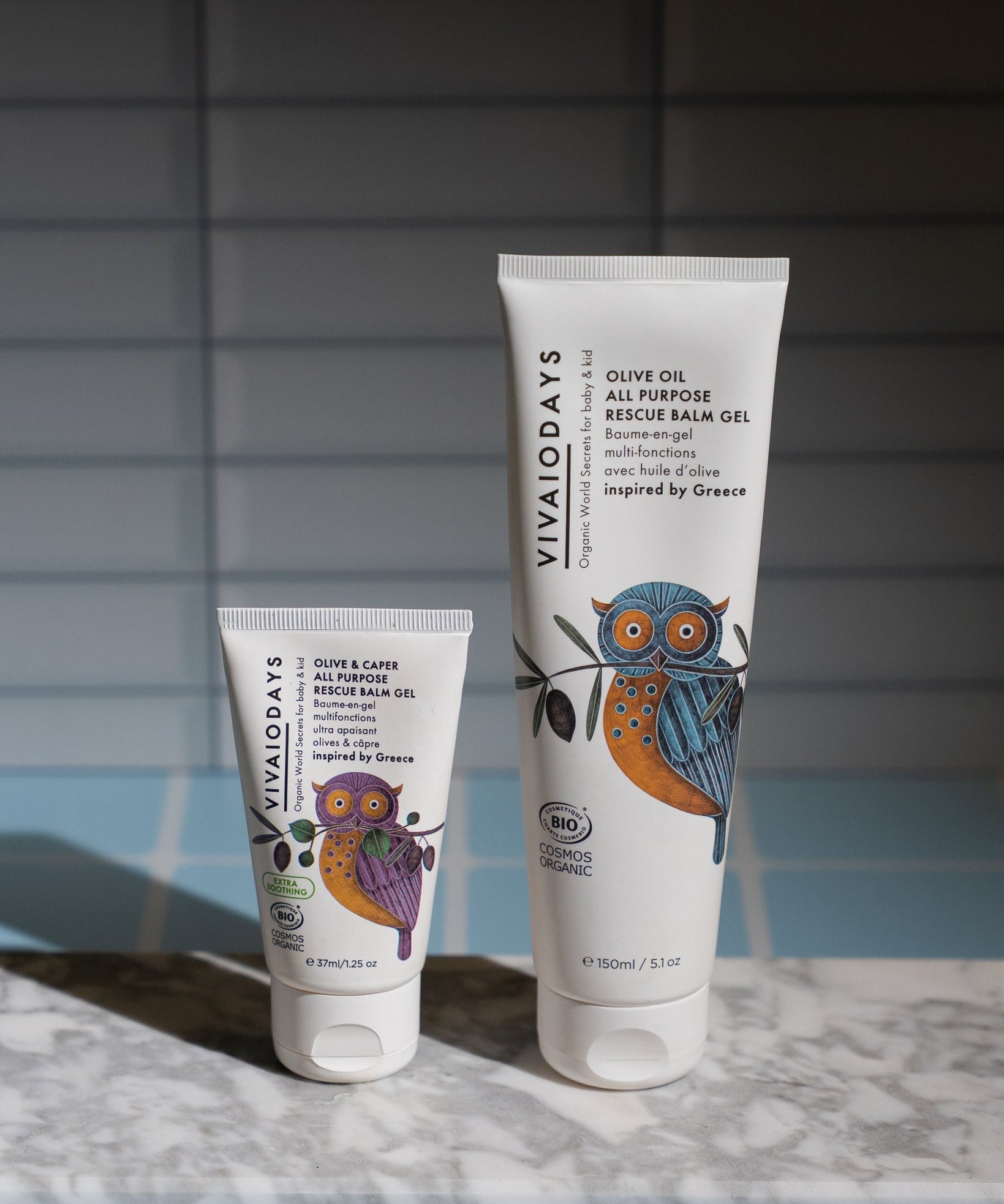 vivaiodays 150ml olive rescue balm gel and olive and caper rescue balm gel
