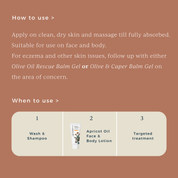 instructions on how and when to use vivaiodays apricot oil face & body lotion